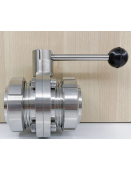 304 stainless steel T butterfly valve outer wire sanitary grade manual external thread valve SMS thread disc valve inner wire loose valve