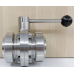 304 stainless steel T butterfly valve outer wire sanitary grade manual external thread valve SMS thread disc valve inner wire loose valve
