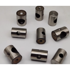 Stainless steel stair handrail guardrail column fittings through the round pipe connection